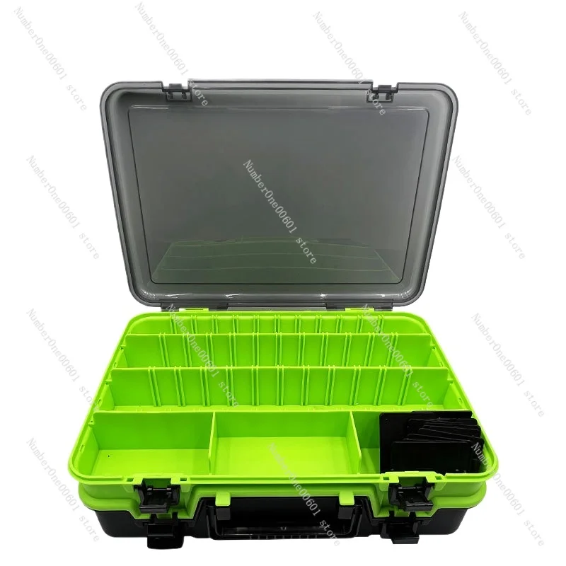 

Multifunctional Lure Accessory Box Double-Sided Double-Layer Portable Detachable Baffle Storage Device Fishing Tackle Box