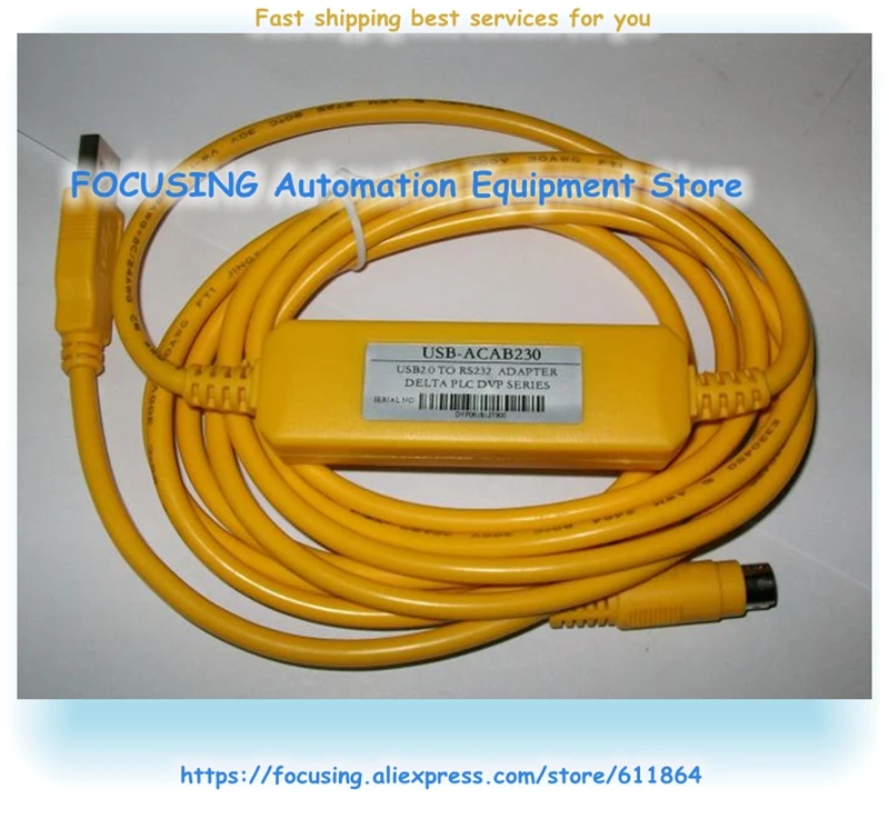New USB-DVP USB-ACAB230 PLC Programming Ca ble