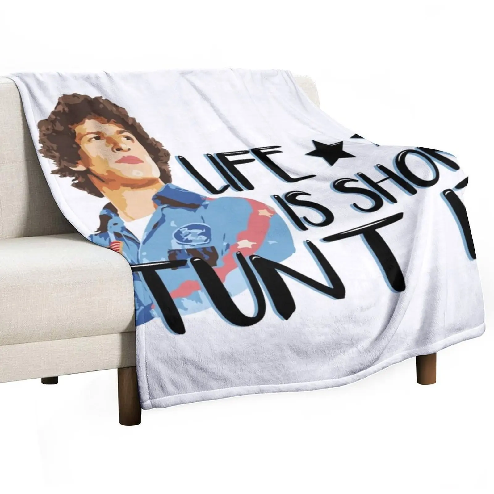 Hot Rod - Life Is Short, STUNT IT! Throw Blanket Multi-Purpose Stuffeds Luxury Blankets