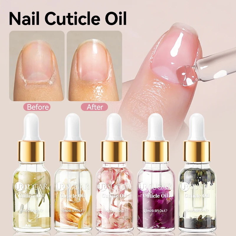 UR SUGAR 15ml Nail Cuticle Nutrient Oil Nourishes and Repairs Damaged Nails Moisturizing Strengthens and Brightens Nail CareTool