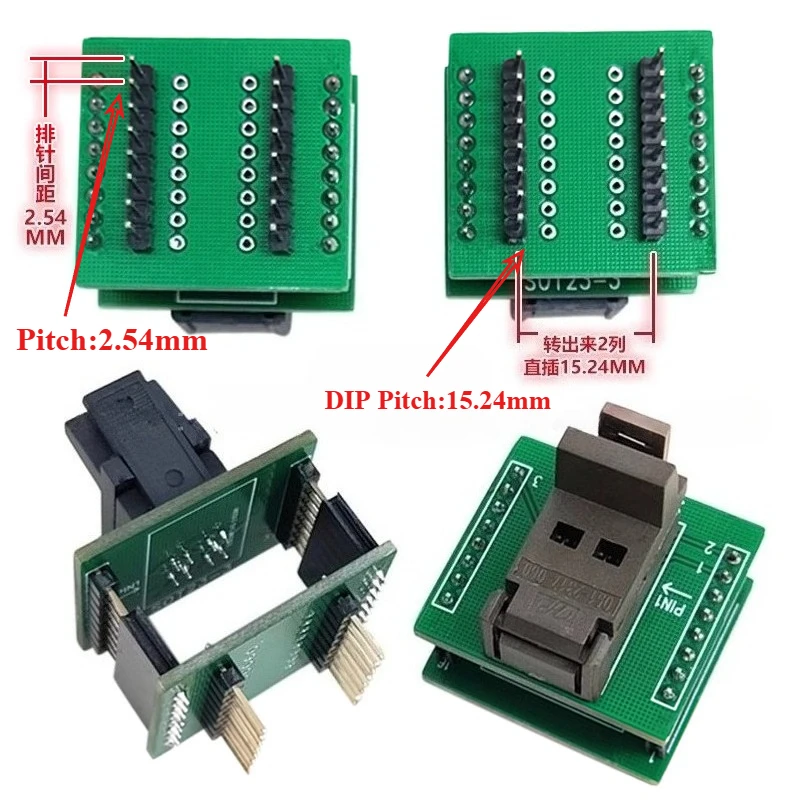 1PCS SOT23-3 5 6L Chip Aging Test Stand Burn Stand SOT23 Series Test Socket Body Width 1.4mm/1.7mm