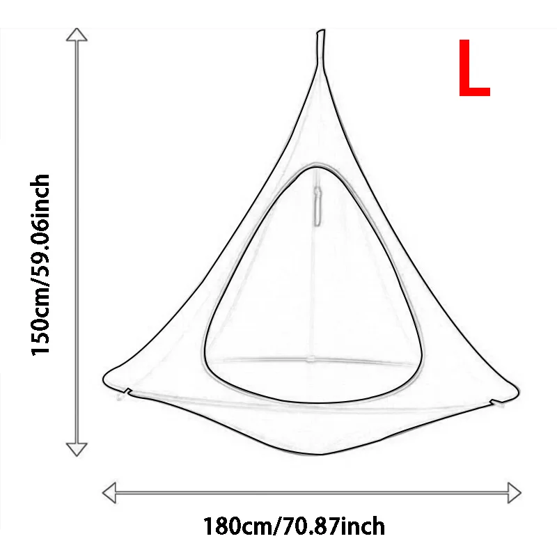 Platillo volador ligero y portátil, hamaca antimosquitos para mochilero, Camping, esencial, Campamento, viaje, silla columpio al aire libre