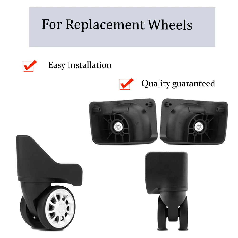Universal Travel Bag Wheels Silent Replacement Suitcase Trolley Casters 360 Degree Rotating Heavy Duty Luggage