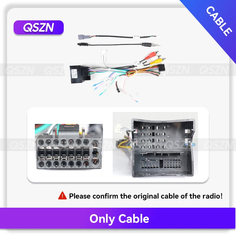 QSZN Car Radio Canbus Box For Citroen C4L C3-XR C5 C-QUATRE C4 BERLINGO Jumpy Spacetourer Power Wiring Harness Decoder Adapter