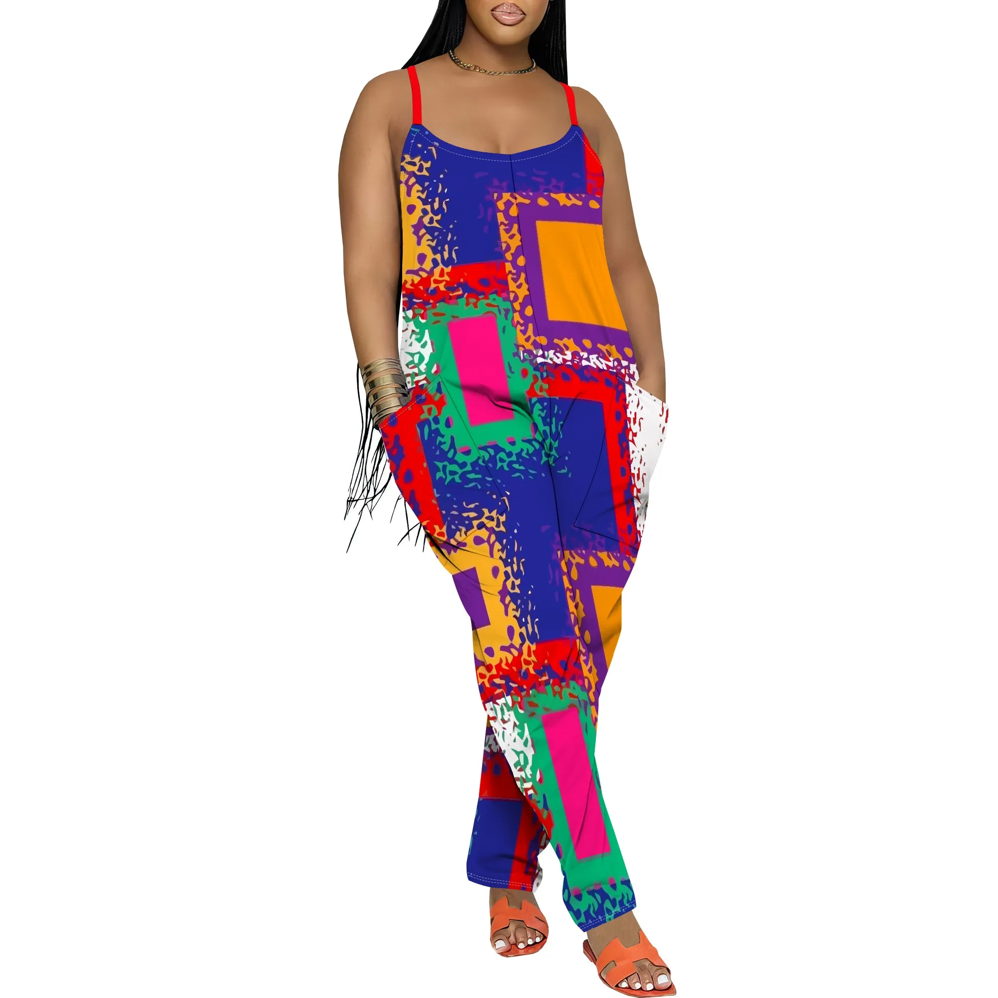 Tiger Stripe Print Jumpsuit Sleeveless Sexy Clubwear Night Out Romper