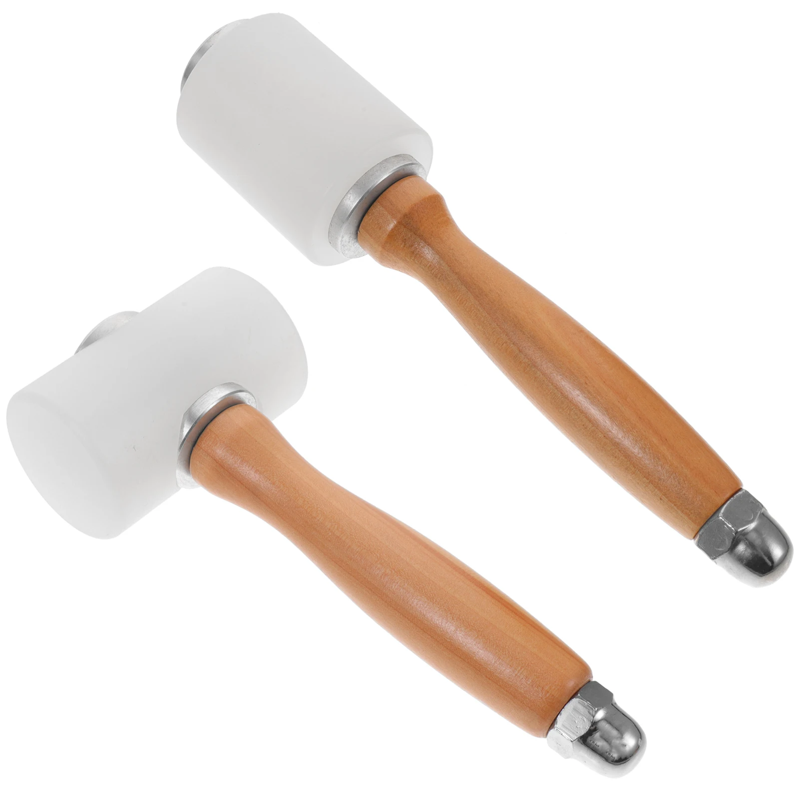 

2pcs Carving Hammer Premium Nylon Mallet Rubber Head Wood Handle Comfort Grip Shock Resistant for DIY Crafting