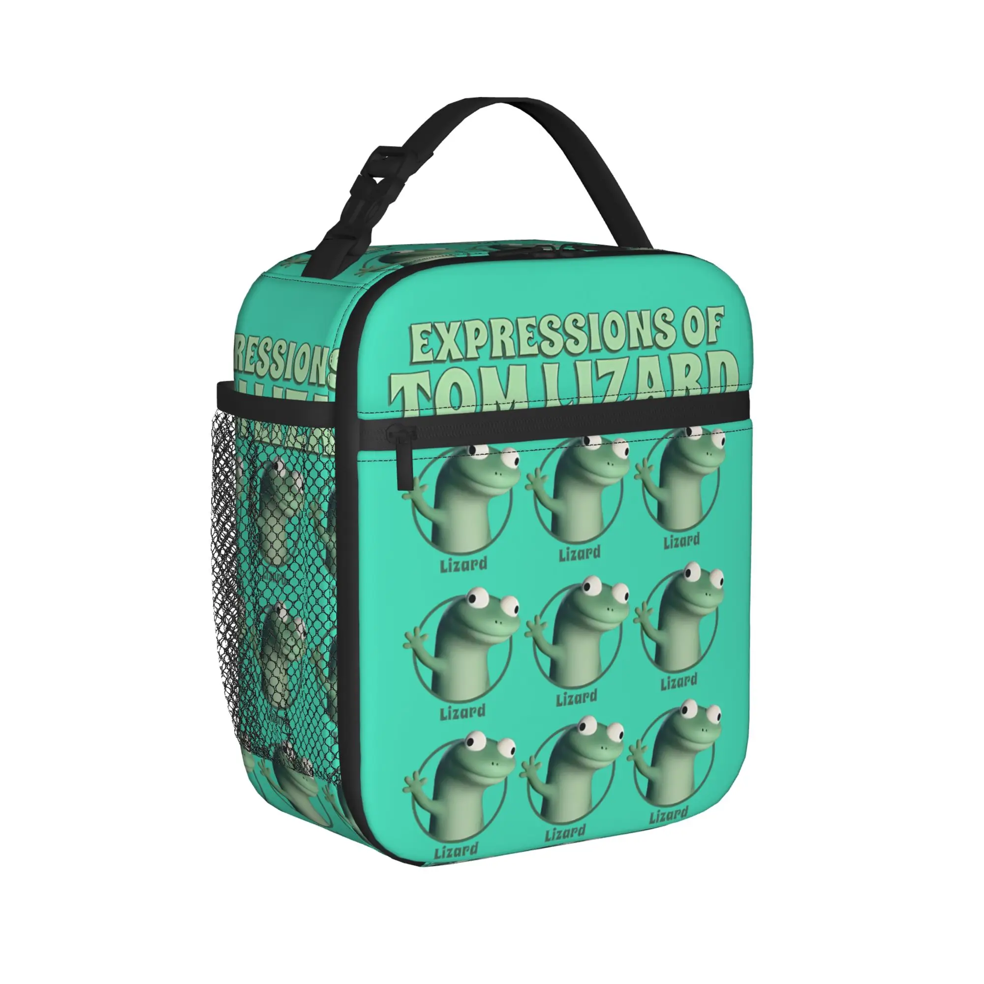 Hoppers Expressions of Tom Lizard   Insulated Lunch Bag Leakproof  Reusable Thermal Bag Lunch Box Tote School  Picnic Food Bag