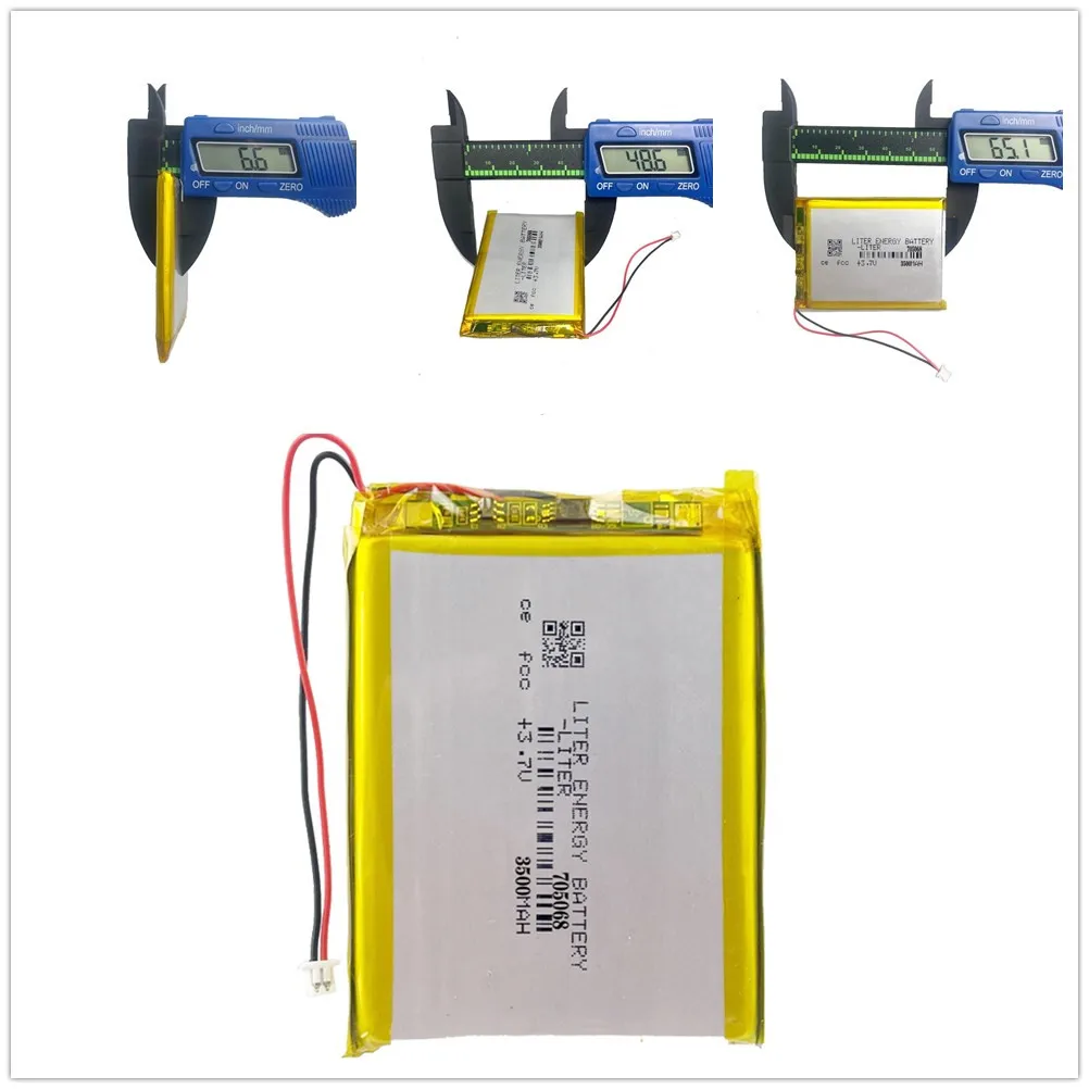 715263 705068 3.7v 3500mah bateria litowo-polimerowa 2800mah 605065 z płytą do tabletów RG35XX Pda produkty cyfrowe