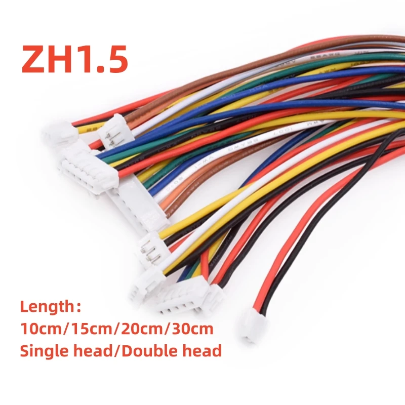 

10PCS ZH 1.5mm Wire Cable Connector DIY ZH1.5 JST 2/3/4/5/6/7 Pin Electronic Line Single/double head Connect Terminal Plug 28AWG