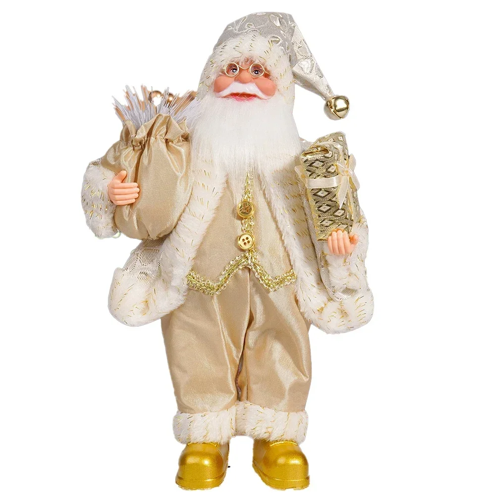 Decoración navideña Navidad sentada Diseño temático navideño de Papá Noel Adición festiva Regalos perfectos Prácticos y delicados