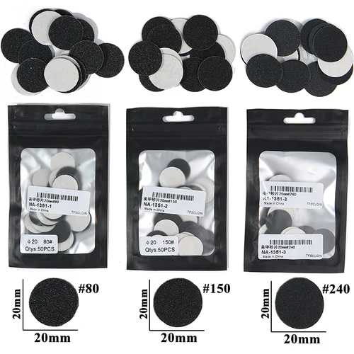 50 Uds. Discos de papel de lija de repuesto, herramientas de pedicura, limas para el cuidado de los pies, herramienta para eliminar callos de piel muerta, accesorios para el cuidado limpio de los pies