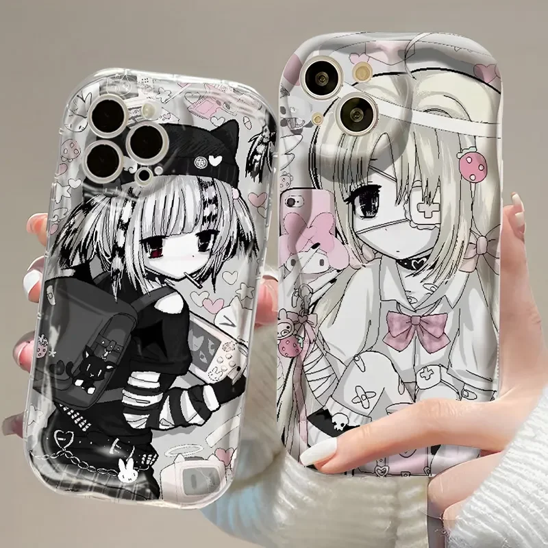 Creative Cute Angel Girl Soft TPU Phone Case For vivo Y31 Y400 Y04 Y39 Y29 Y28 Y03 Y100 Y19s Y78 Y36 Y27 V60 iQOO Z10 Lite 4G 5G