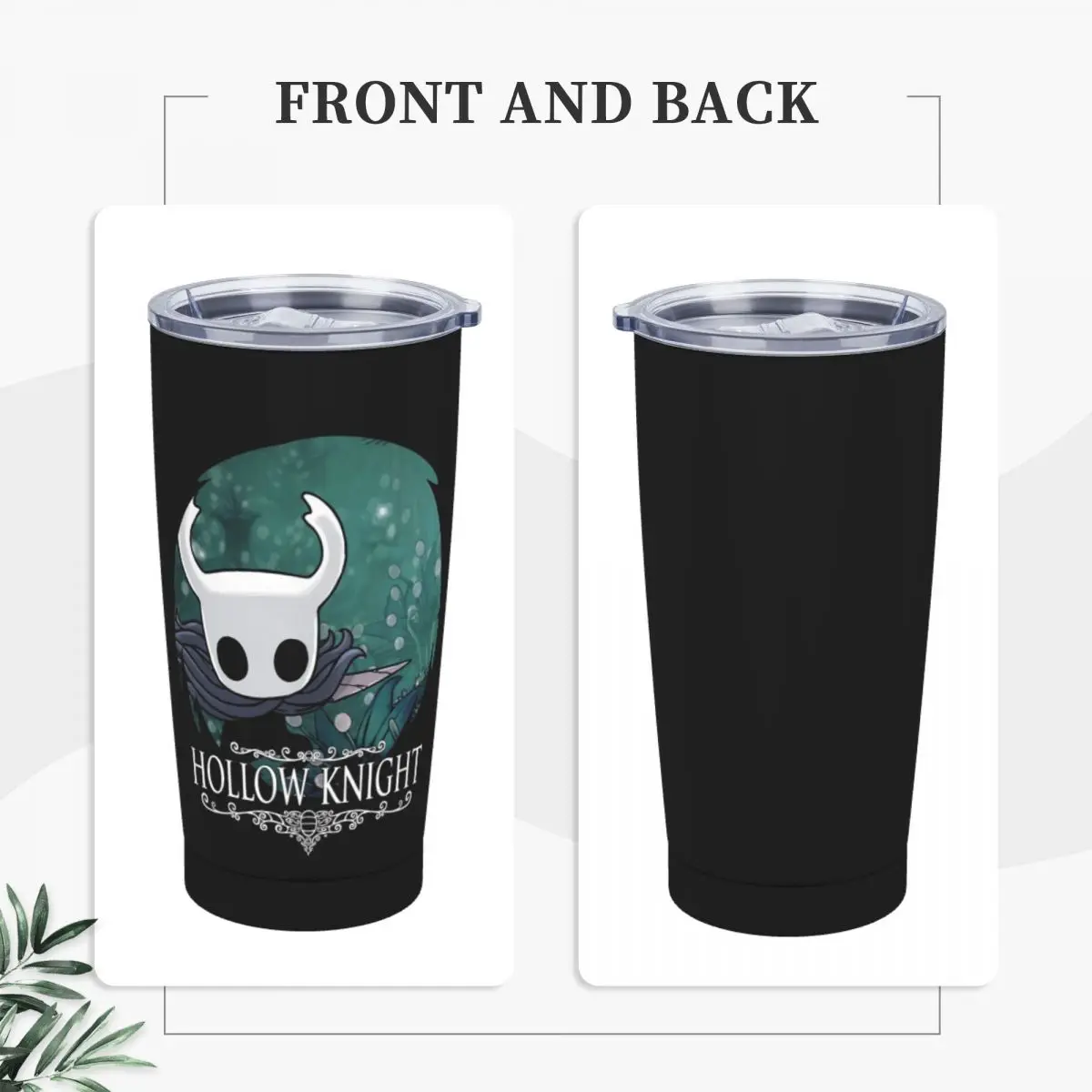 Hollow Knight Anime Tumbler Vacuum Insulated Game Coffee Cups Stainless Steel Office Home Mugs Water Bottle, 20oz