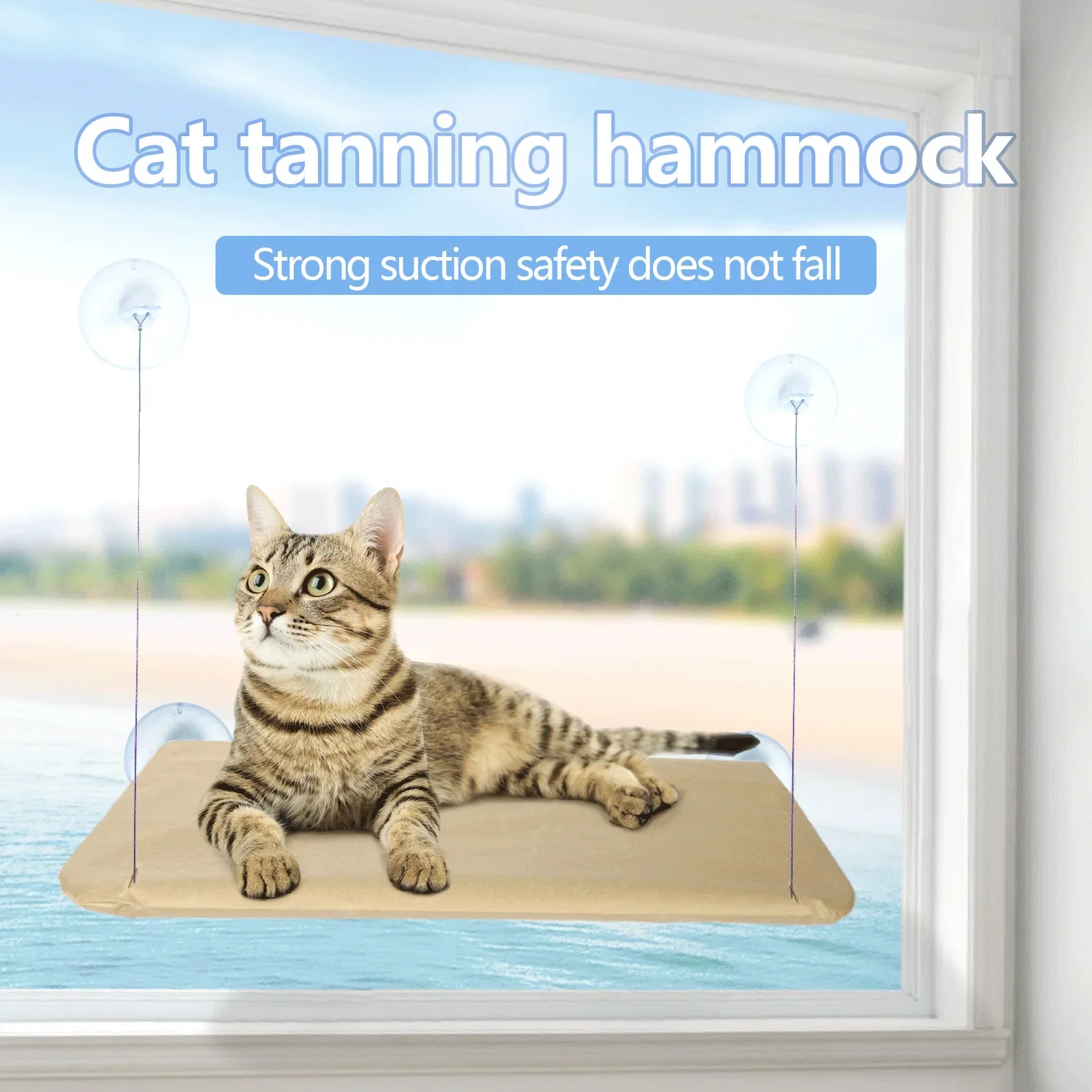 

Cat Bed Window Hammock Window Habitat Safety Cat Rack Space Saving Pet Window Seat pet bed