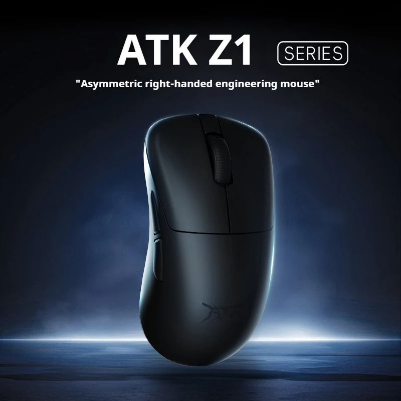 

ATK Z1 Непористая сверхлегкая беспроводная мышь, эргономичная игровая мышь большого размера, тумбовидная форма, одобренный Pro Player, подарок