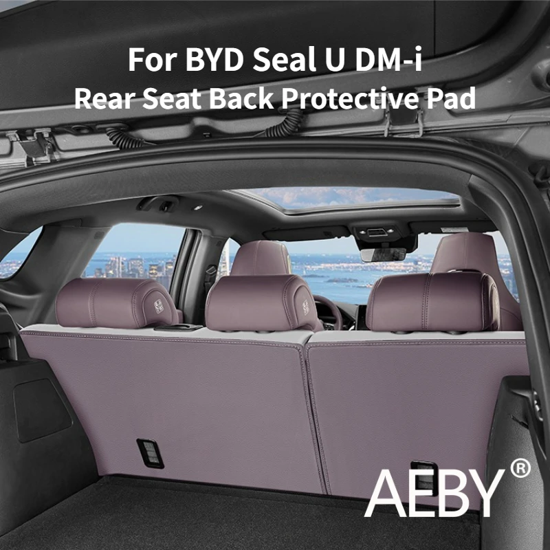 

AEBY For BYD Seal U DM-i 2020-2025 Car Back Seat Cover, Rear Seat Back Protector Custom Fit Anti-Scratch Protection Waterproof