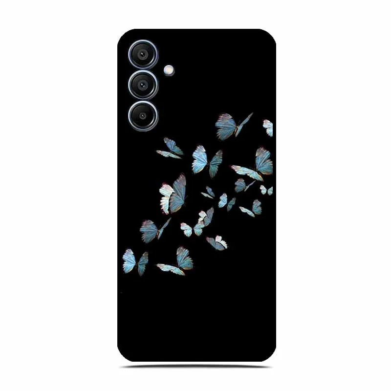 Back Case for Samsung A05 A15 Colour Floral Phone Case Soft Silicone TPU Cover for Samsung Galaxy A25 A35 A55 Protective Funda image 2