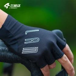 Lameda Men's Cycling Gloves Breathable Half-finger Gloves Wear-resistant Gym Gloves Cushioning Bicycle Accessories