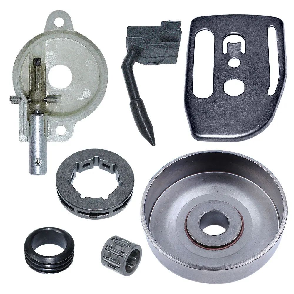 Ly hợp Drum Xích Rim Cho Husqvarna 36 41 136 137 141 142 Bơm Dầu Worm Gear Tàu Chở Dầu Tấm Thanh Cưa thay thế Phụ Tùng Phần