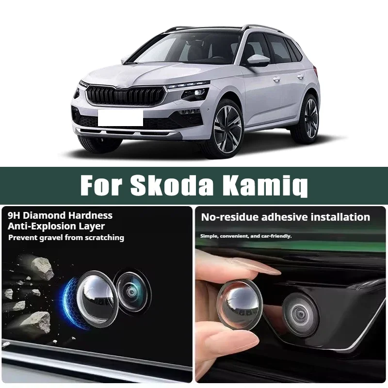 

Car Camera Lens Protector 2PCS Rear View Backup Camera Cover Camera Protection Anti Scratch Waterproof For Skoda Kamiq