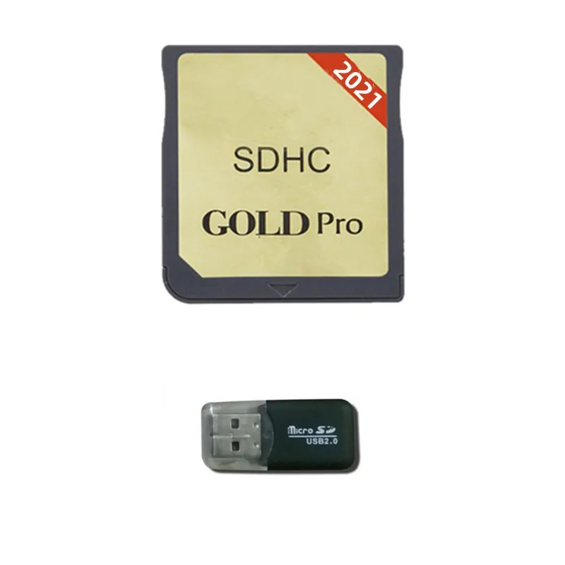 Herramienta de tarjeta 2021 R4 SDHC Gold Pro Dual Core RTS LTE con lector de tarjetas