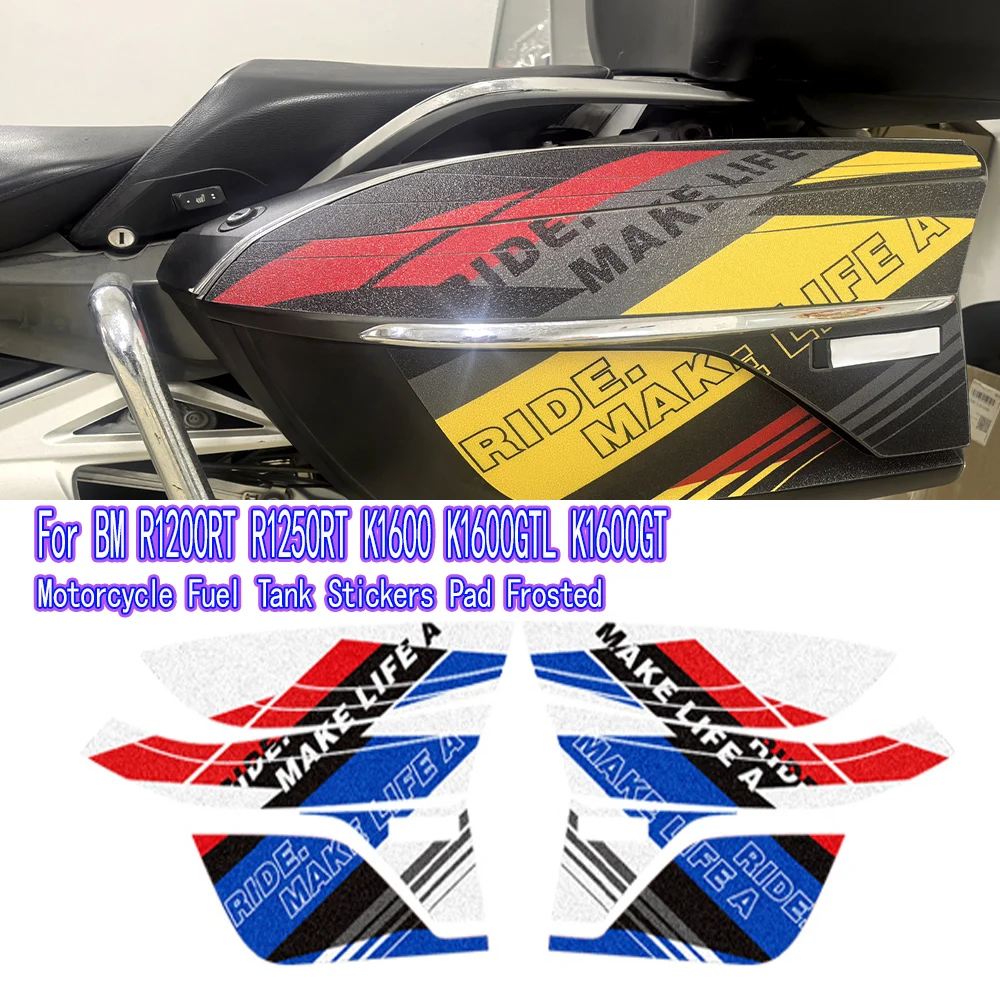 For BM R1200RT R1250RT K1600 K1600GTL K1600GT Motorcycle Frosted Decals Fuel Tank Stickers Gas Oil Protect Pad Frosted Decals