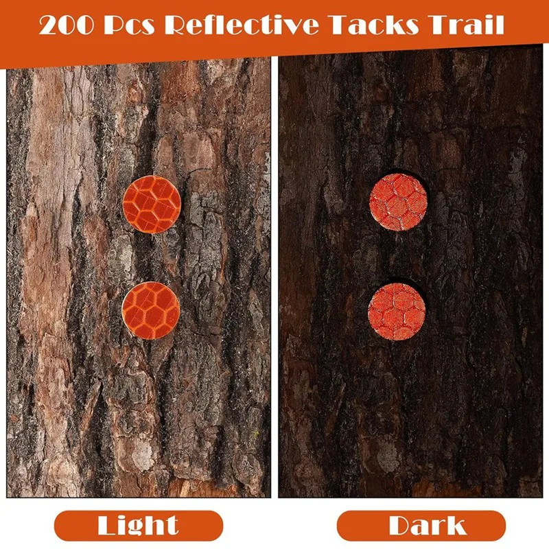 AS94-Reflective Tacks Trail Marking Tacks Reflective Trail Tacks Glow Tacks Reflective Trail Markers Reflective Thumb Tacks