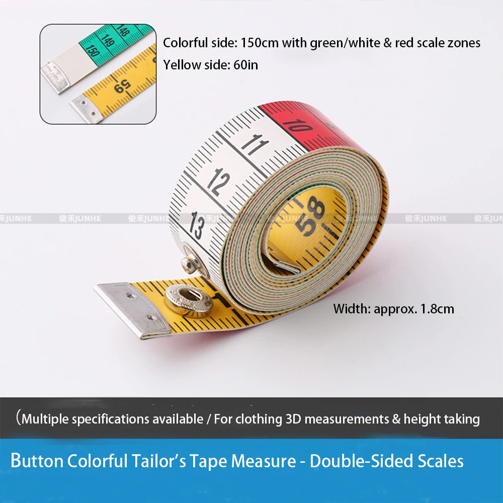Soft Tape Measure Dual Scale CM IN 300cm 120in High Precision Fiberglass Durable Body Sewing Craft Stainless Easy Read Ruler - view 4