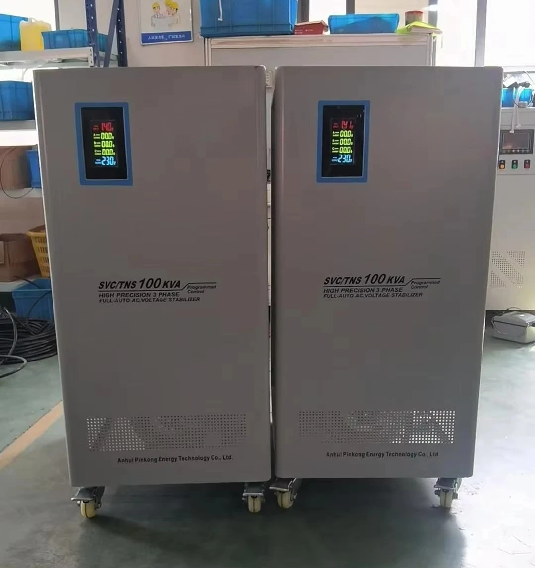 3 Phase 380v 400v Three Phase Avr 30kva 50kva 60kva 100Kva Industrial Automatic Ac 70kva 75kva Voltage Stabilizer Regulator