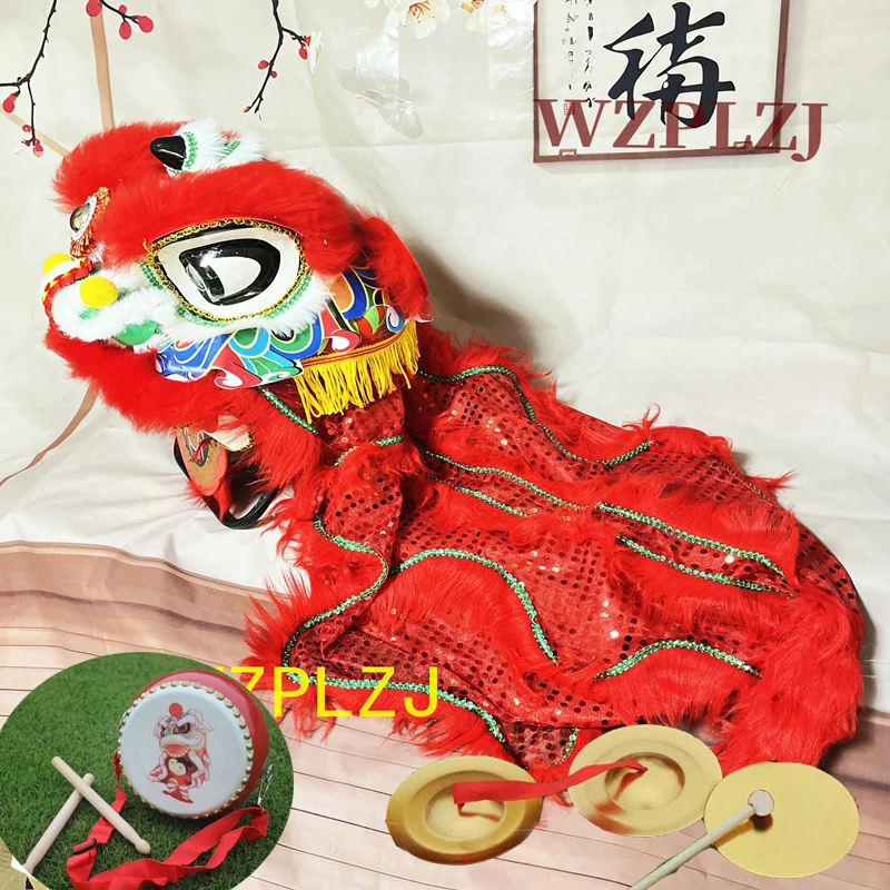 

Новый 12-дюймовый танцевальный костюм льва, мультяшные тарелки для барабанных гонгов, От 2 до 5 лет, для мальчиков и девочек, для игр, парад, сцены, спортивные игрушки на открытом воздухе, игры