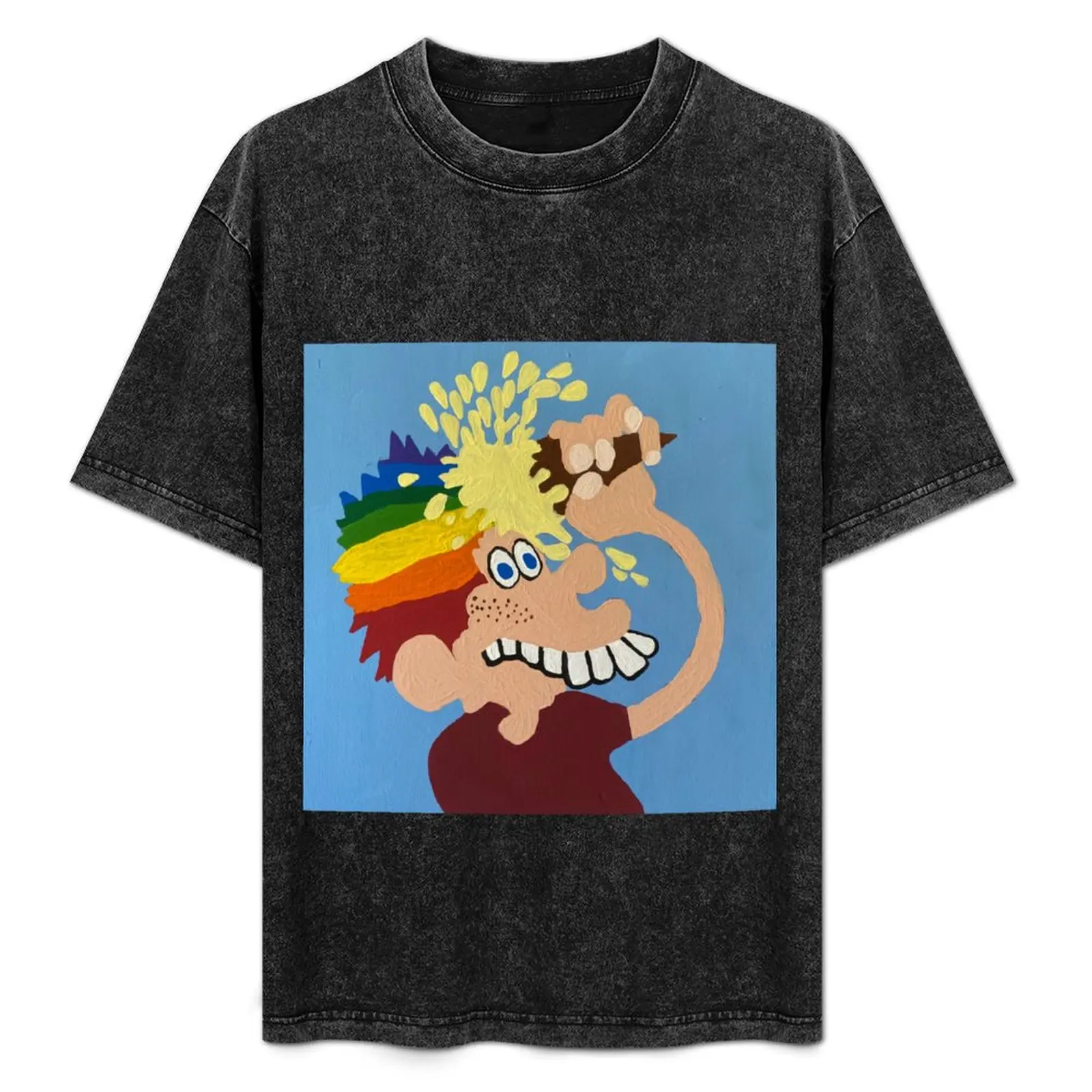 

Europe 72 Album Cover T-Shirt Basic Solid Tee for Daily Use