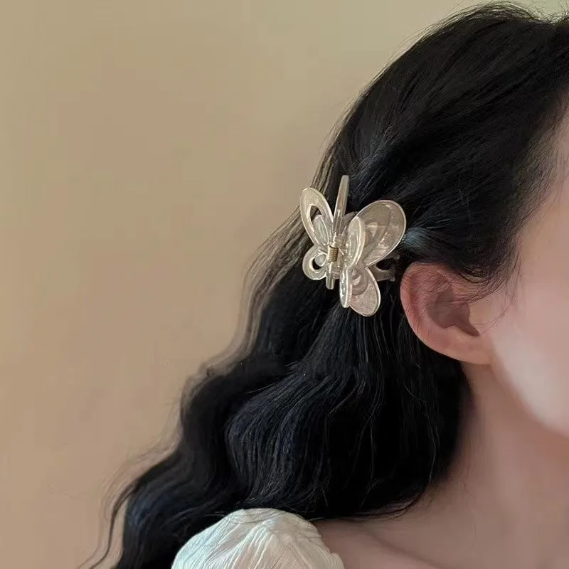 

Summer New Romantic Jelly Acetic Acid Hollow Bow Clasp High Quality Hair Accessories