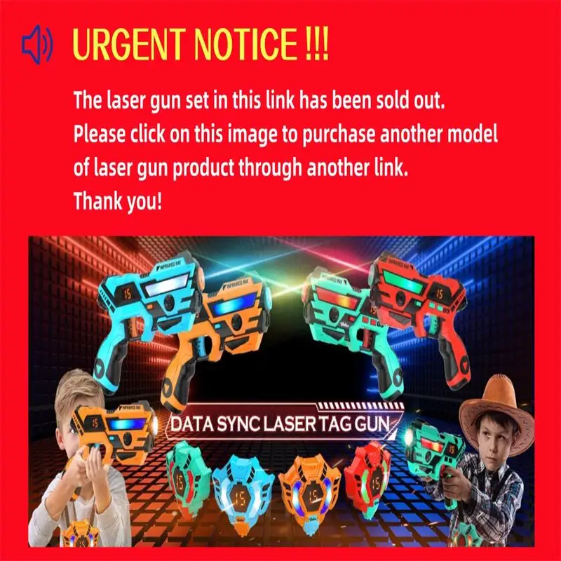 VATOS Pistole laser a infrarossi Set giocattolo Pistola elettrica Gioco di battaglia per ragazzi Bambini Gruppo Indoor Outdoor Regali per feste di Natale Giocattoli