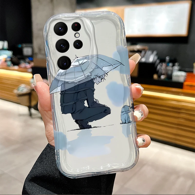 Jujutsu Kaisen Satoru Gojo Custodia morbida per telefono per Samsung Galaxy S25 S24 Ultra S23 S22 S21 S20 Plus FE A56 A36 A26 Shockproo Cover