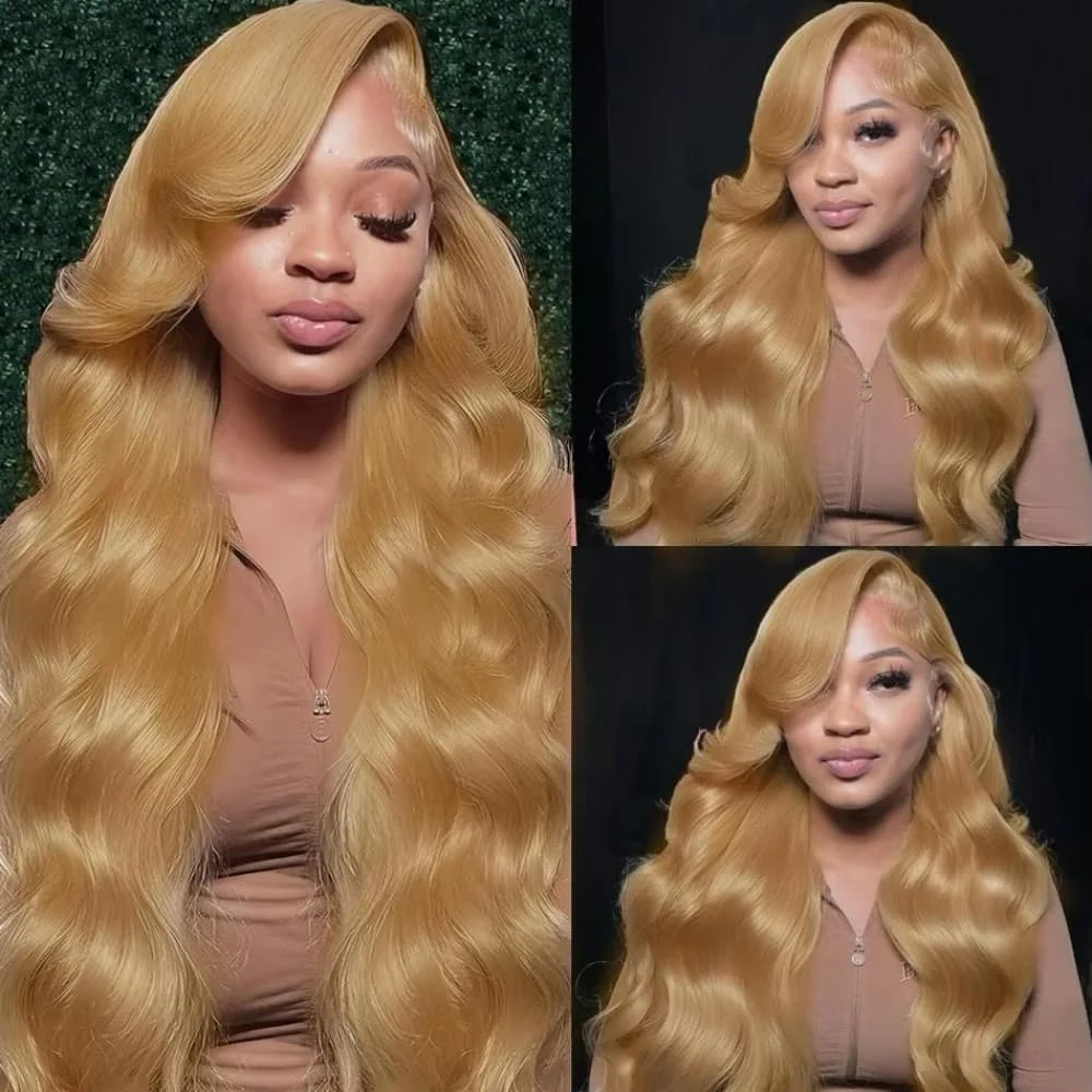 

Honey Blonde Body Wave Lace Front Wigs 13x4 Hd Lace Front Wig Human Hair for Women 250 Density Lace Front Wig Human Hair