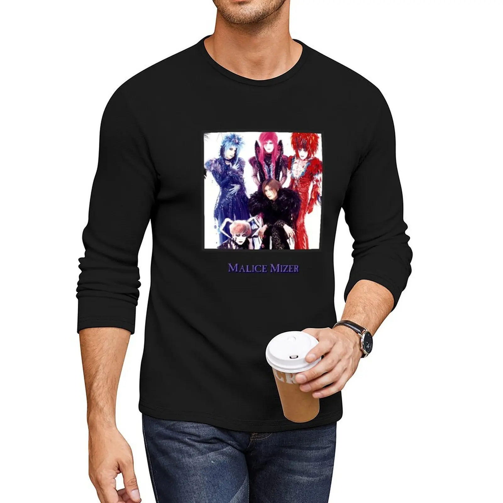 Malice Mizer – Merveilles – Gackt, Mana, Kami Long T-Shirt Herrenkleidung New Edition T-Shirt Plus Size Tops Herren lustige T-Shirts