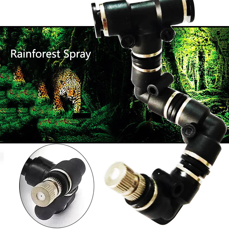 

1Pc Rainforest Fish Tank Anti drip misting nozzle Aquarium Filter Misting Nozzle 360 ° rotation Atomizing nozzle fog WATER SPRAY