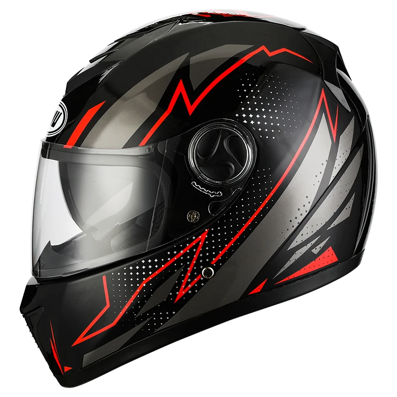 

Full face men's motorcycle helmet, dual lens Off Road Motocross Helmets Double Visors Dirt Bike Casco Motorbike Helmet