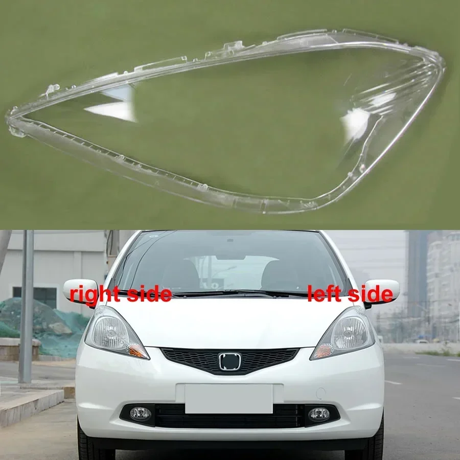 

For Honda Fit Hatchback 2008 2009 2010 Transparent Lampshade Headlamp Cover Lamp Shade Front Headlight Shell Plexiglass