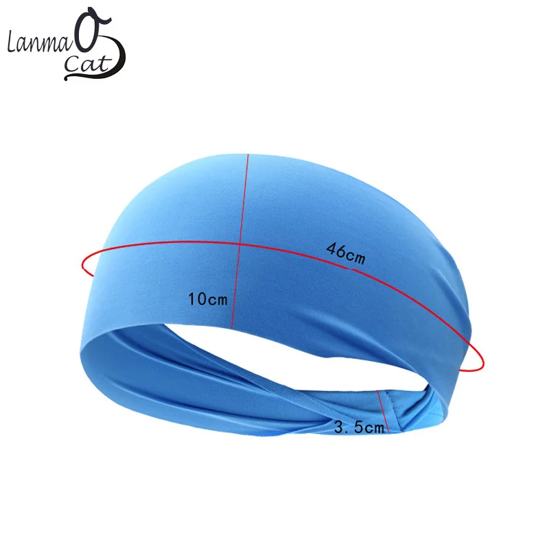 Band Headwear Unisex Sports Headband Custom Logo Printed Sports Hair Bands Women Headband Bandanas
