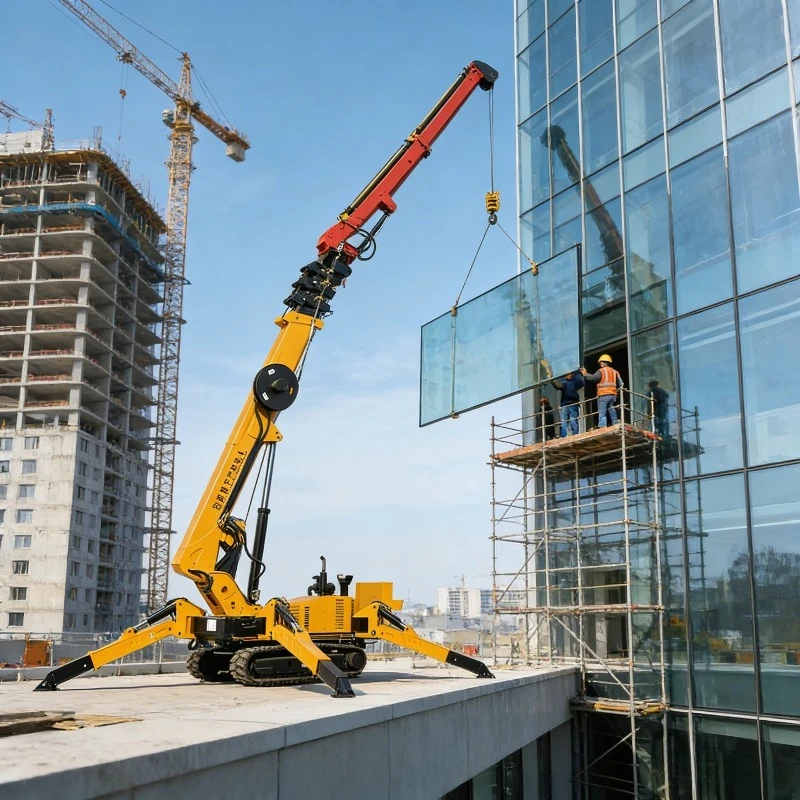 YuGong Portable Spider Crane 360° Rotation Remote Monitoring Energy Saving Crane