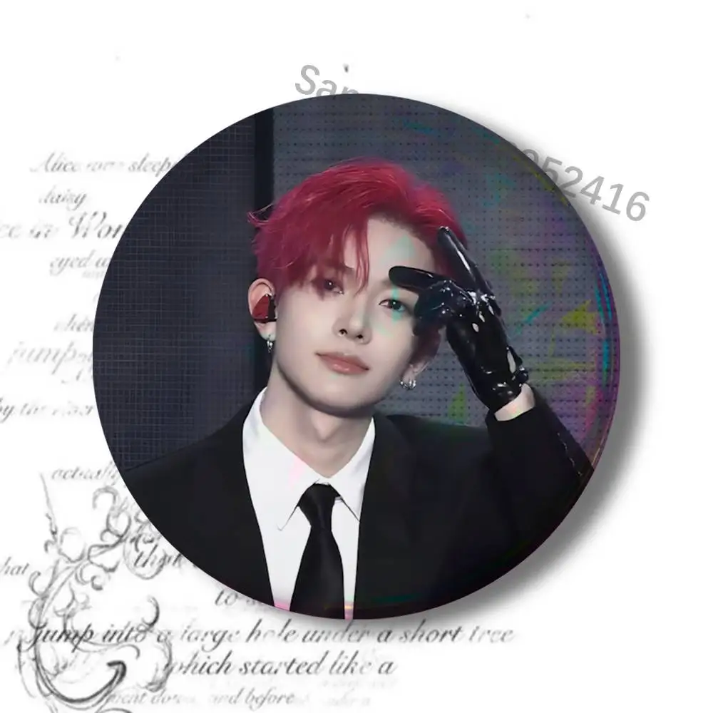 E-Evan Ride or Die H-Heeseung Button Pin Einzelpack Anime-Merch für Ita Bags Abzeichen Sammelbuttons – Detail 12