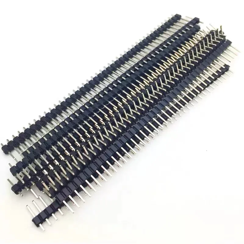 10Pcs 2.54mm 40Pin 1x40Pin Single Row Male and Female 2.54 Breakable Pin Header PCB JST Connector Strip For Arduino DIY Kit