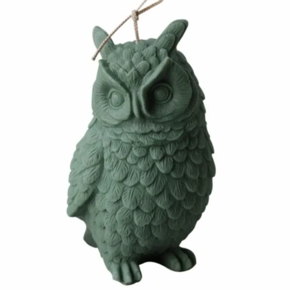 

3D Large Size Standing Owl Candle Silicone Mold DIY Simulation Animal Soy Wax Silicone Mould Plaster Home Decoration