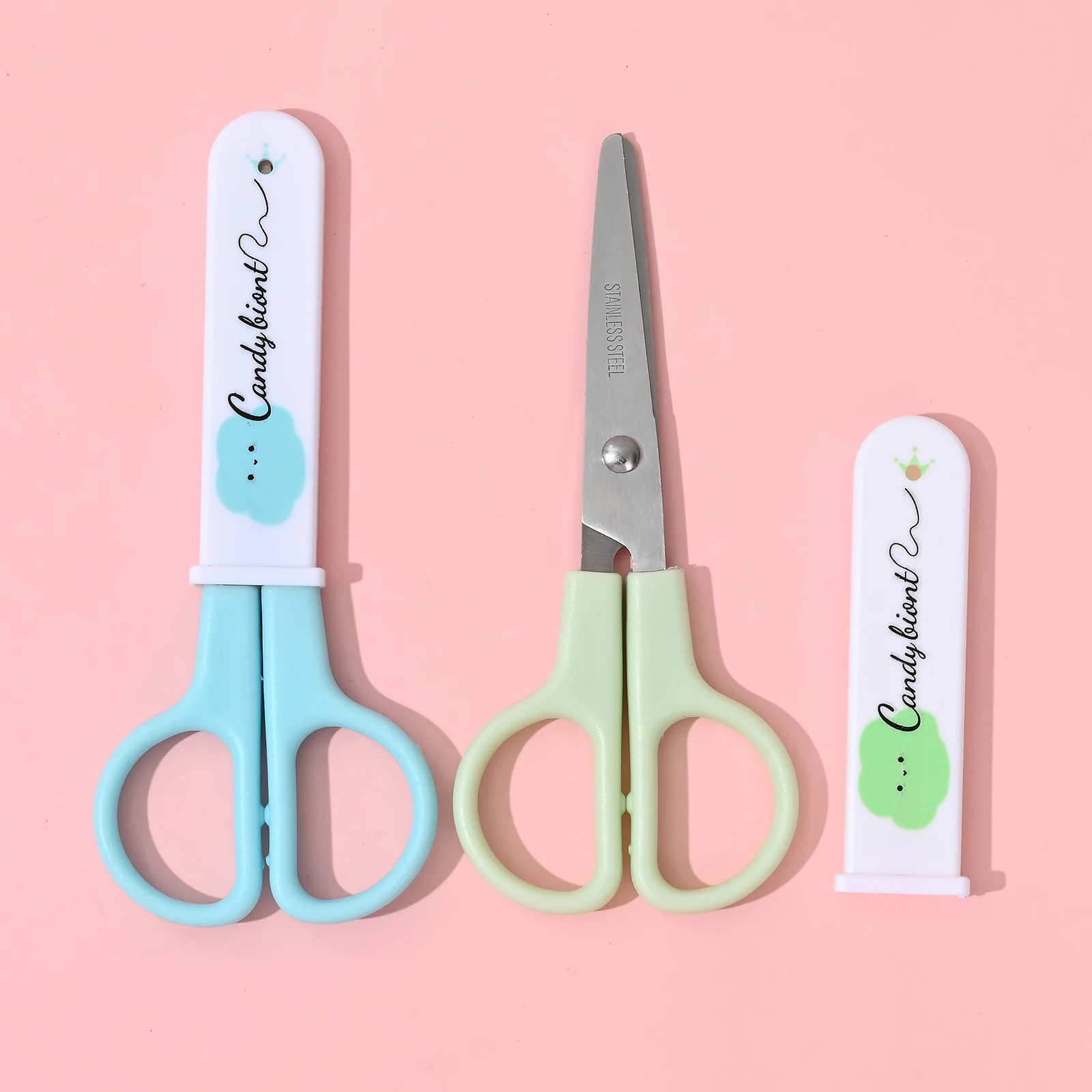 مقص لطيف بسيط للأطفال سلامة الأطفال الطلاب مقص رياض الأطفال مكتب القرطاسية DIY قطع الورق اليدوية سكرابوكينغ