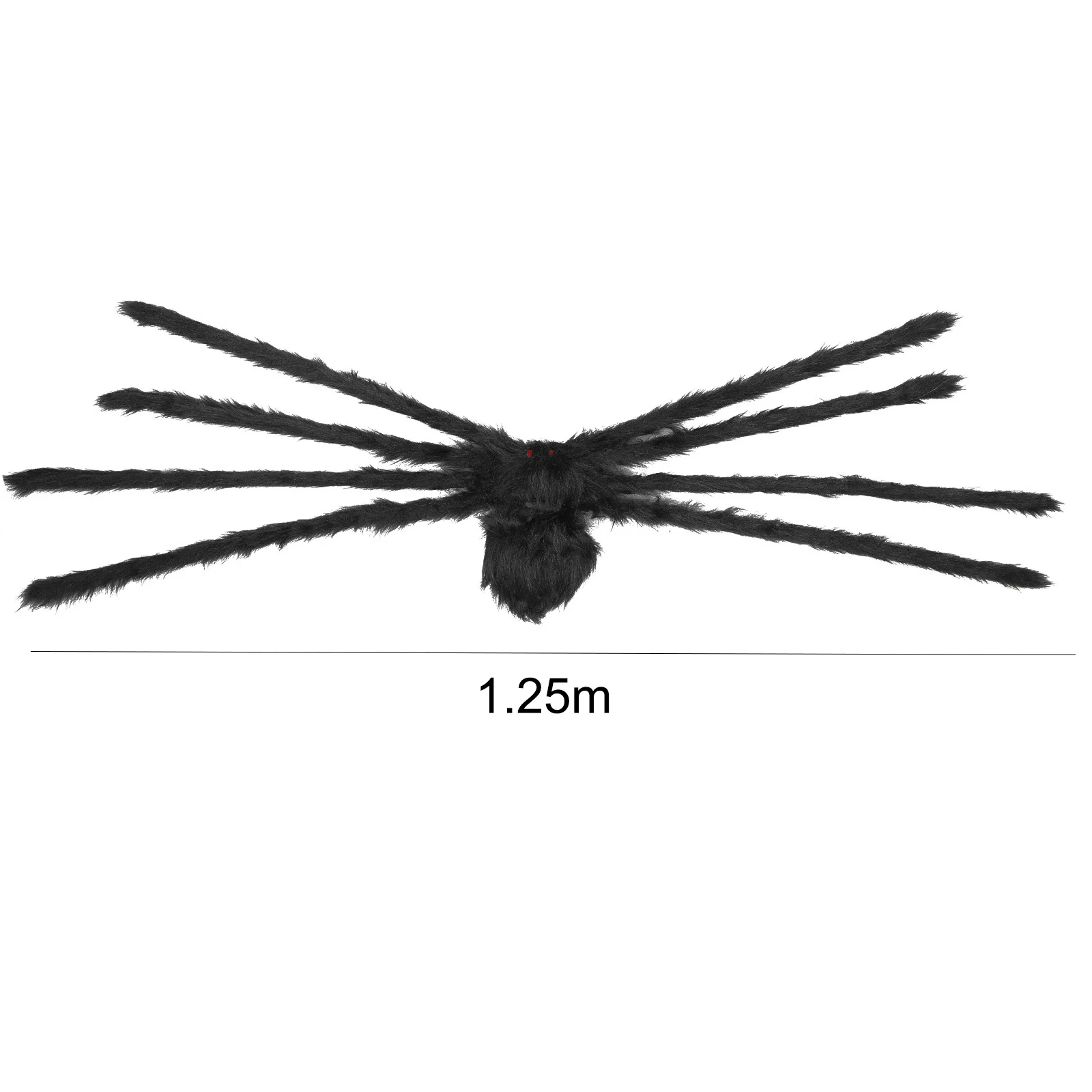 Riesiges rundes Spinnennetz und große haarige künstliche Spinne – gruselige Requisiten für Halloween-Dekorationen für Garten, Tür & Outdoor-Deko, Partygeschenke – Detail 11
