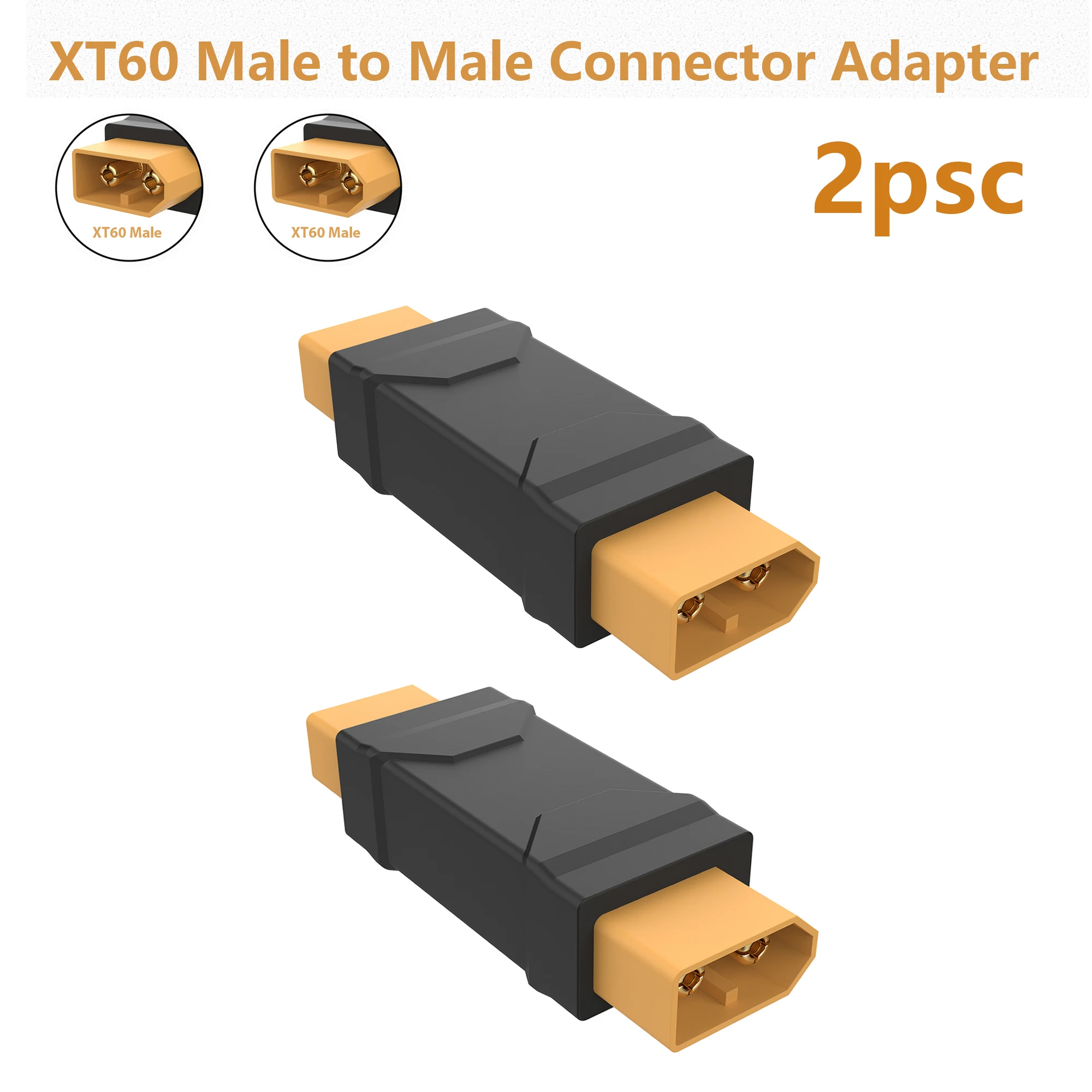 1/2/4 Stück Adapter XT60 Stecker auf XT60 Stecker Konvertierungsadapter für RC Lipo Batterie Drohne & Spielzeugauto Steuerteile DIY – Detail 6