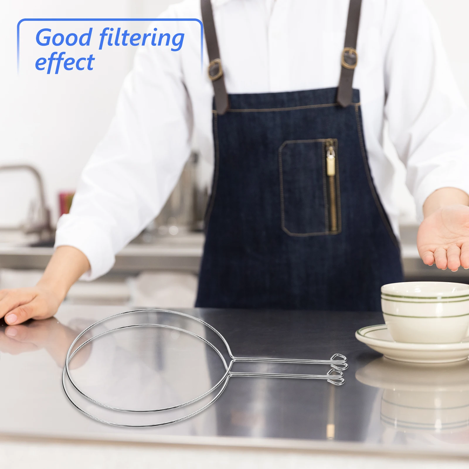

5 Pcs Tea Bag Filter Coffee Strainer Ring Food Stand Holder Rings for Bags Metal Stainless Steel