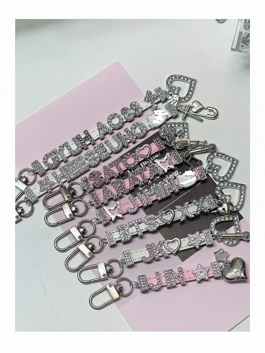 100 szt. 8mm 10mm Kryształowe Zawieszki Łączące do Wyrobu Bransoletek Biżuterii Damskiej DIY Akcesoria Breloczek Pasek do Telefonu Prezent dla Kobiet