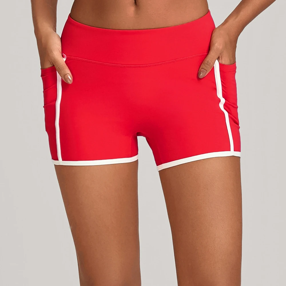 

Color Blocked Women Leggings Fitness Quick-Dry Sport Short Women Cycling Training Shorts High Waist Yoga Short Running Yoga Pant